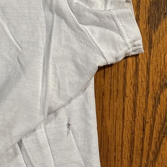 GUESS Be You Tiful White Shirt (Women's Size XL) Pink Rose • Beautiful - Picture 5 of 5